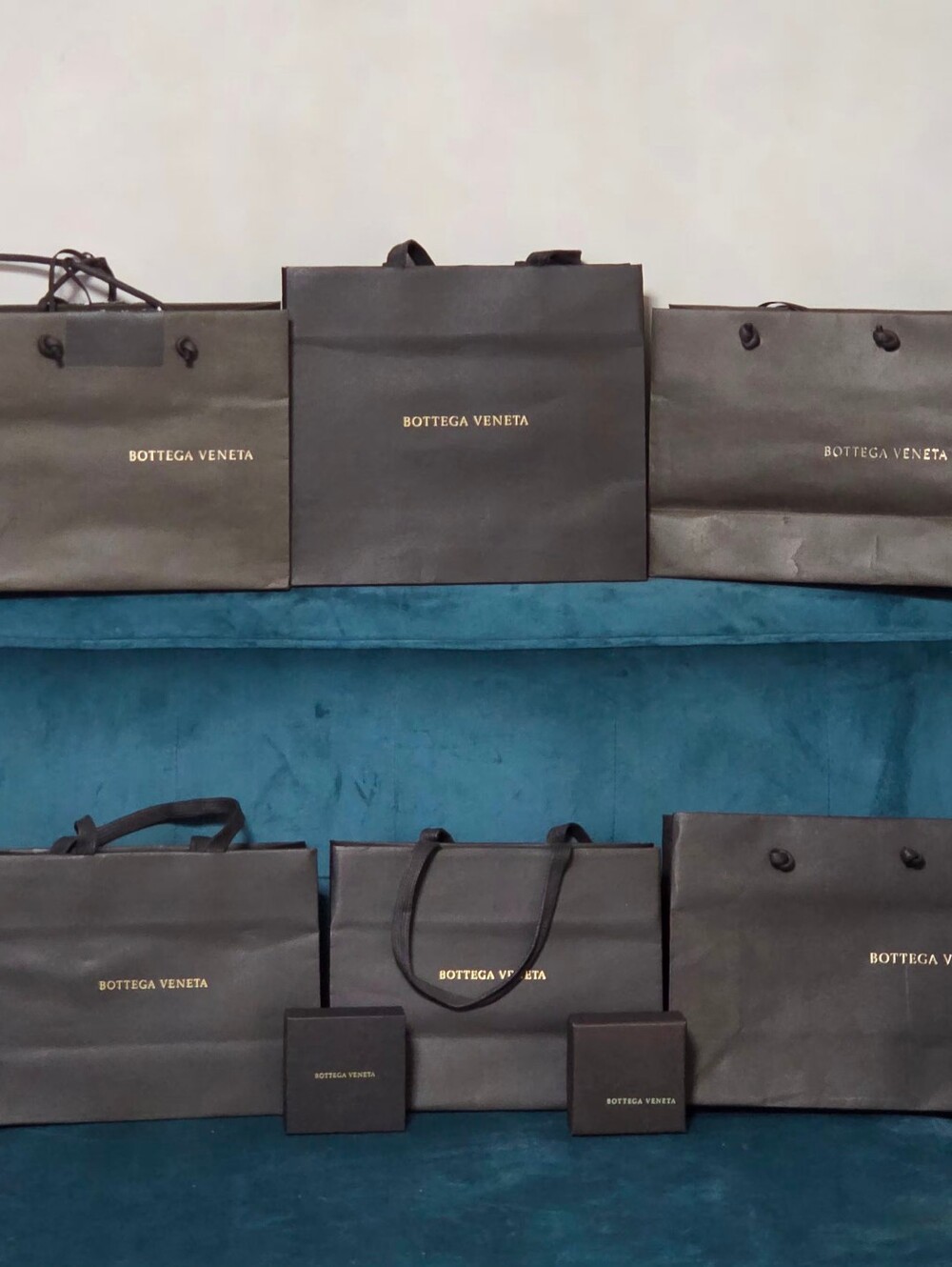 Bottega Veneta 6 Gify Bags & 2 Accessory Boxes Set
